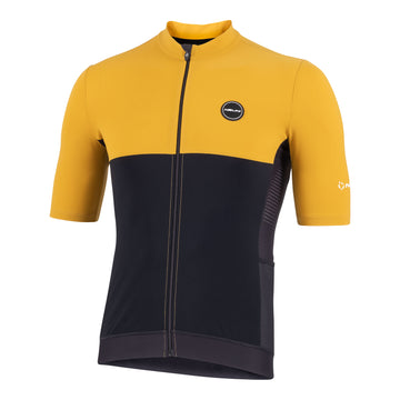 Men's Sun Cover Jersey - Black / Mustard